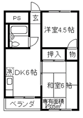 小山コーポ　間取り