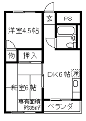 小山コーポ　間取り